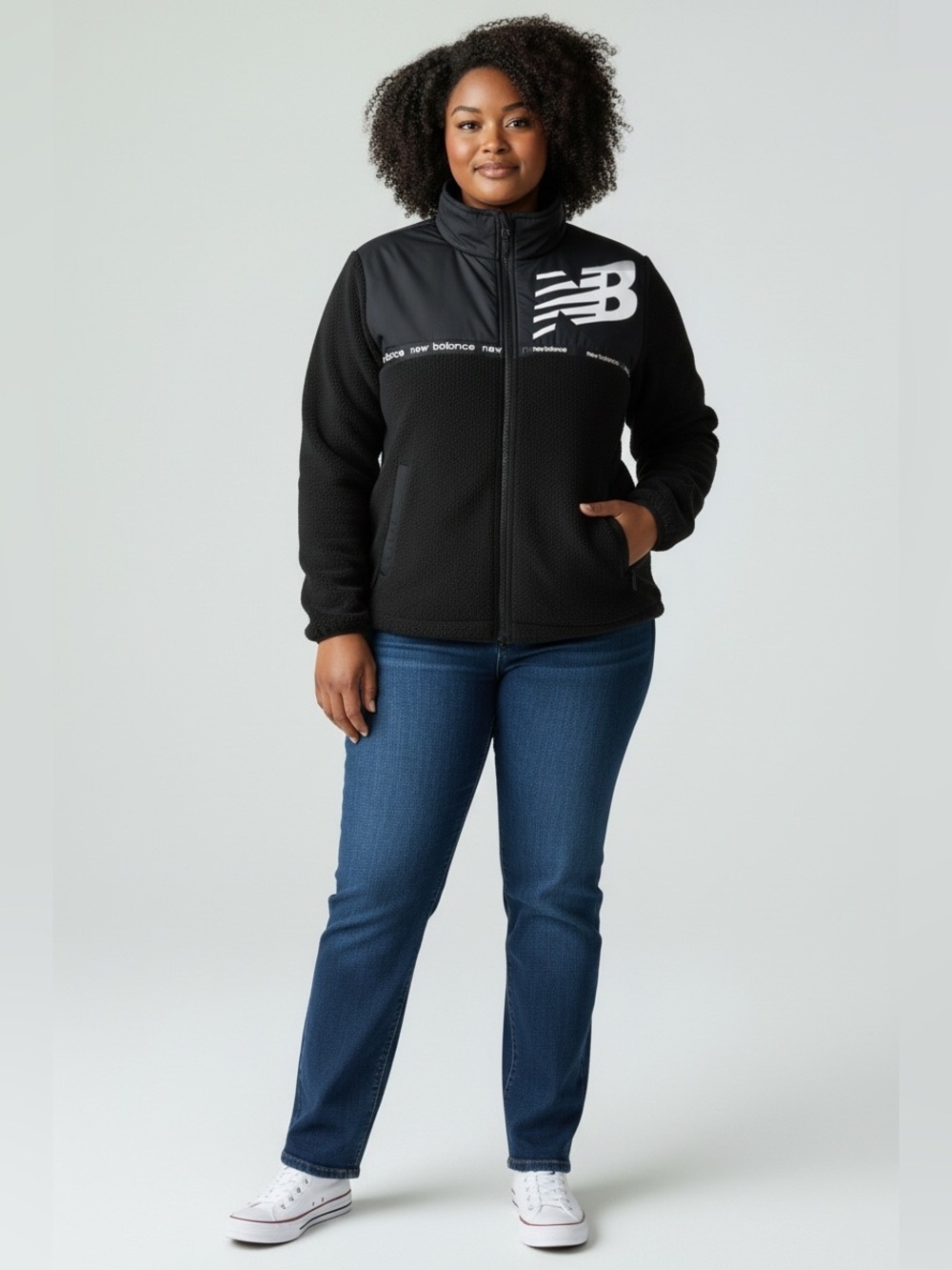 New Balance Women’s Plus Size Fleece Full Zip Jacket Size 3X NWT